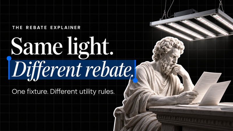 Why the Same Grow Light Can Qualify for Different Rebates
